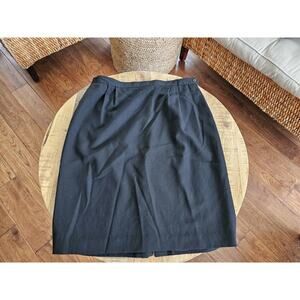 Austin Reed London New York Lined Pencil Skirt Women's 20P Black 100% Wool NWT